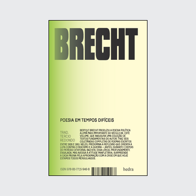 Poesia em tempos difíceis (Bertolt Brecht; Tercio Redondo; Tercio Redondo. Editora Hedra) [POE018000]
